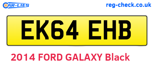 EK64EHB are the vehicle registration plates.