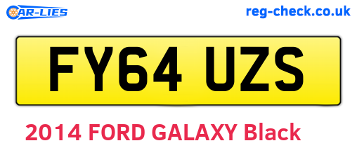 FY64UZS are the vehicle registration plates.