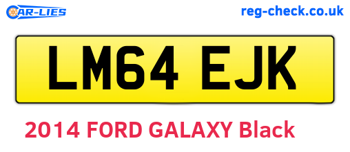 LM64EJK are the vehicle registration plates.