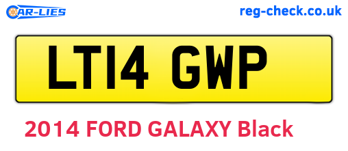 LT14GWP are the vehicle registration plates.