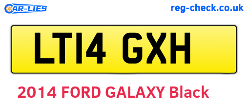 LT14GXH are the vehicle registration plates.