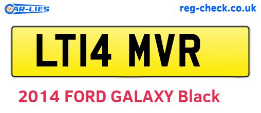 LT14MVR are the vehicle registration plates.