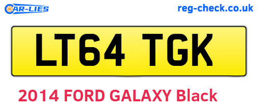 LT64TGK are the vehicle registration plates.