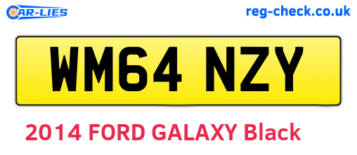 WM64NZY are the vehicle registration plates.