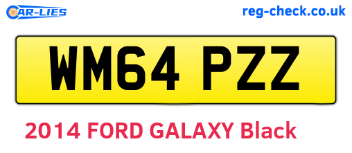 WM64PZZ are the vehicle registration plates.