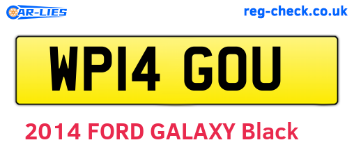 WP14GOU are the vehicle registration plates.