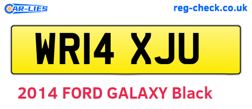 WR14XJU are the vehicle registration plates.