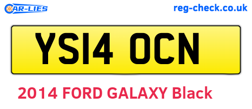 YS14OCN are the vehicle registration plates.