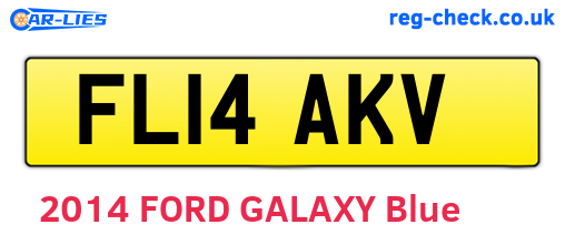 FL14AKV are the vehicle registration plates.