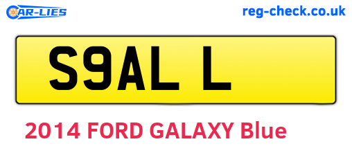 S9ALL are the vehicle registration plates.