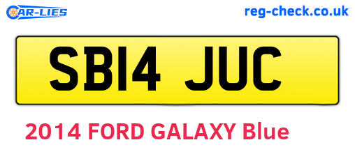 SB14JUC are the vehicle registration plates.