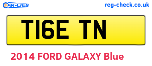 T16ETN are the vehicle registration plates.