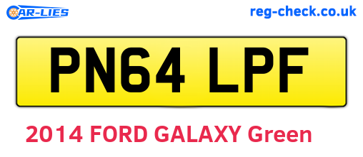PN64LPF are the vehicle registration plates.