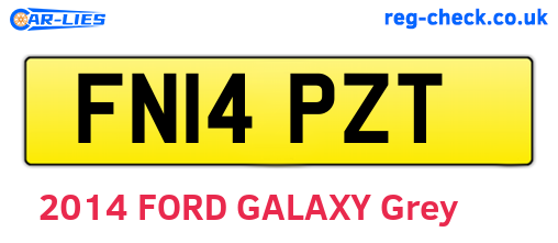 FN14PZT are the vehicle registration plates.