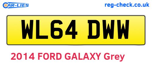 WL64DWW are the vehicle registration plates.