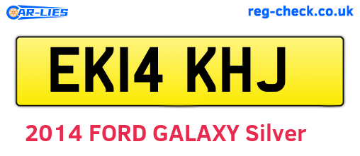 EK14KHJ are the vehicle registration plates.
