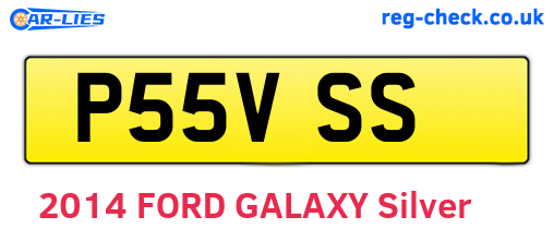 P55VSS are the vehicle registration plates.