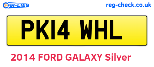 PK14WHL are the vehicle registration plates.