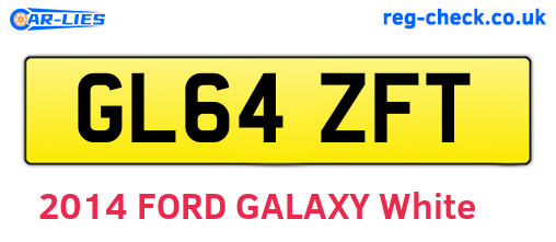 GL64ZFT are the vehicle registration plates.