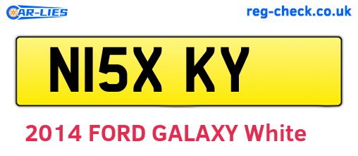 N15XKY are the vehicle registration plates.