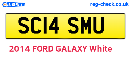 SC14SMU are the vehicle registration plates.