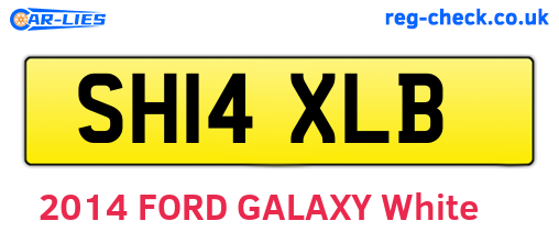 SH14XLB are the vehicle registration plates.