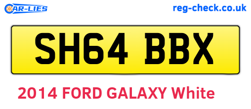 SH64BBX are the vehicle registration plates.