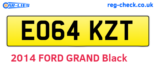 EO64KZT are the vehicle registration plates.