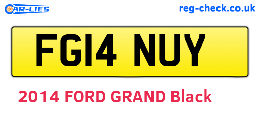 FG14NUY are the vehicle registration plates.