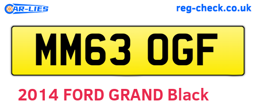 MM63OGF are the vehicle registration plates.