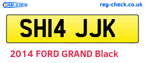 SH14JJK are the vehicle registration plates.