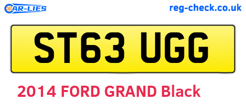 ST63UGG are the vehicle registration plates.