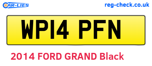WP14PFN are the vehicle registration plates.