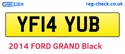 YF14YUB are the vehicle registration plates.