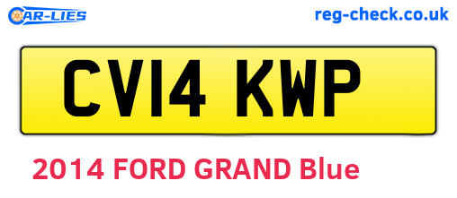 CV14KWP are the vehicle registration plates.