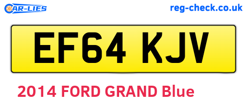 EF64KJV are the vehicle registration plates.