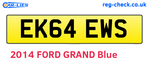 EK64EWS are the vehicle registration plates.