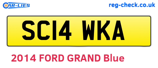 SC14WKA are the vehicle registration plates.
