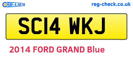 SC14WKJ are the vehicle registration plates.