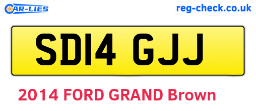 SD14GJJ are the vehicle registration plates.