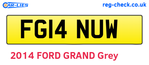 FG14NUW are the vehicle registration plates.