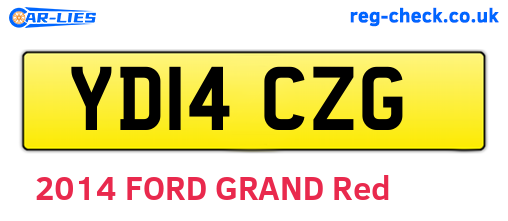 YD14CZG are the vehicle registration plates.