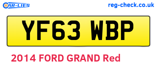 YF63WBP are the vehicle registration plates.