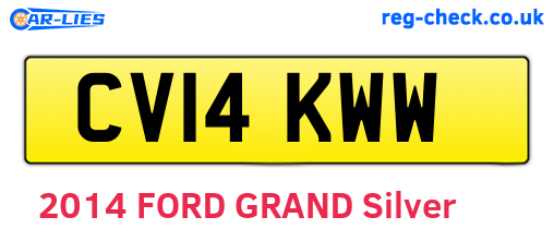 CV14KWW are the vehicle registration plates.