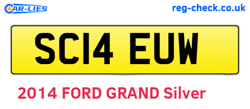 SC14EUW are the vehicle registration plates.