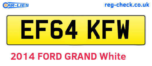 EF64KFW are the vehicle registration plates.