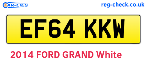 EF64KKW are the vehicle registration plates.