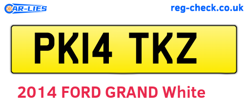 PK14TKZ are the vehicle registration plates.