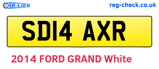 SD14AXR are the vehicle registration plates.