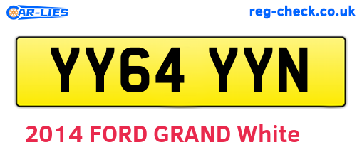 YY64YYN are the vehicle registration plates.